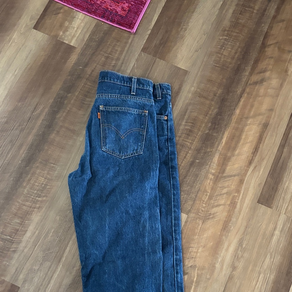 Vintage Levi's Dark Blue Straight Jeans for Men